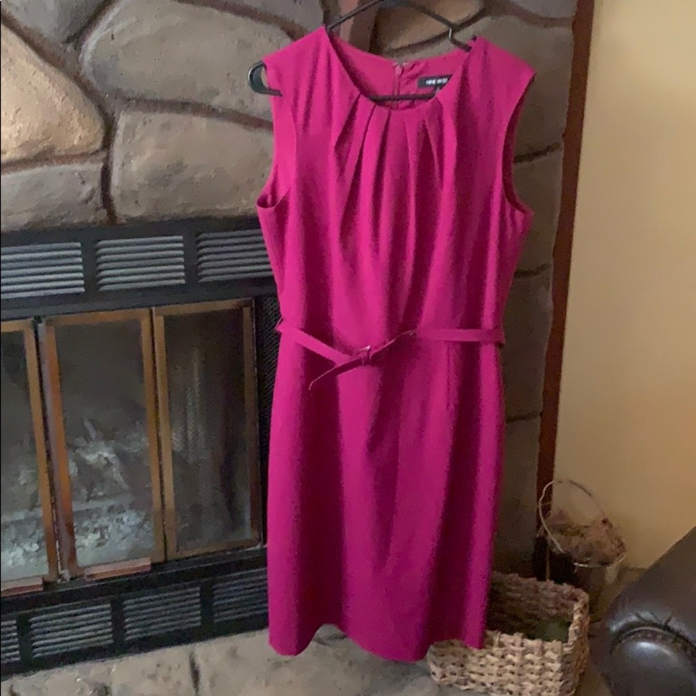 Nine West size 12 fuchsia dress